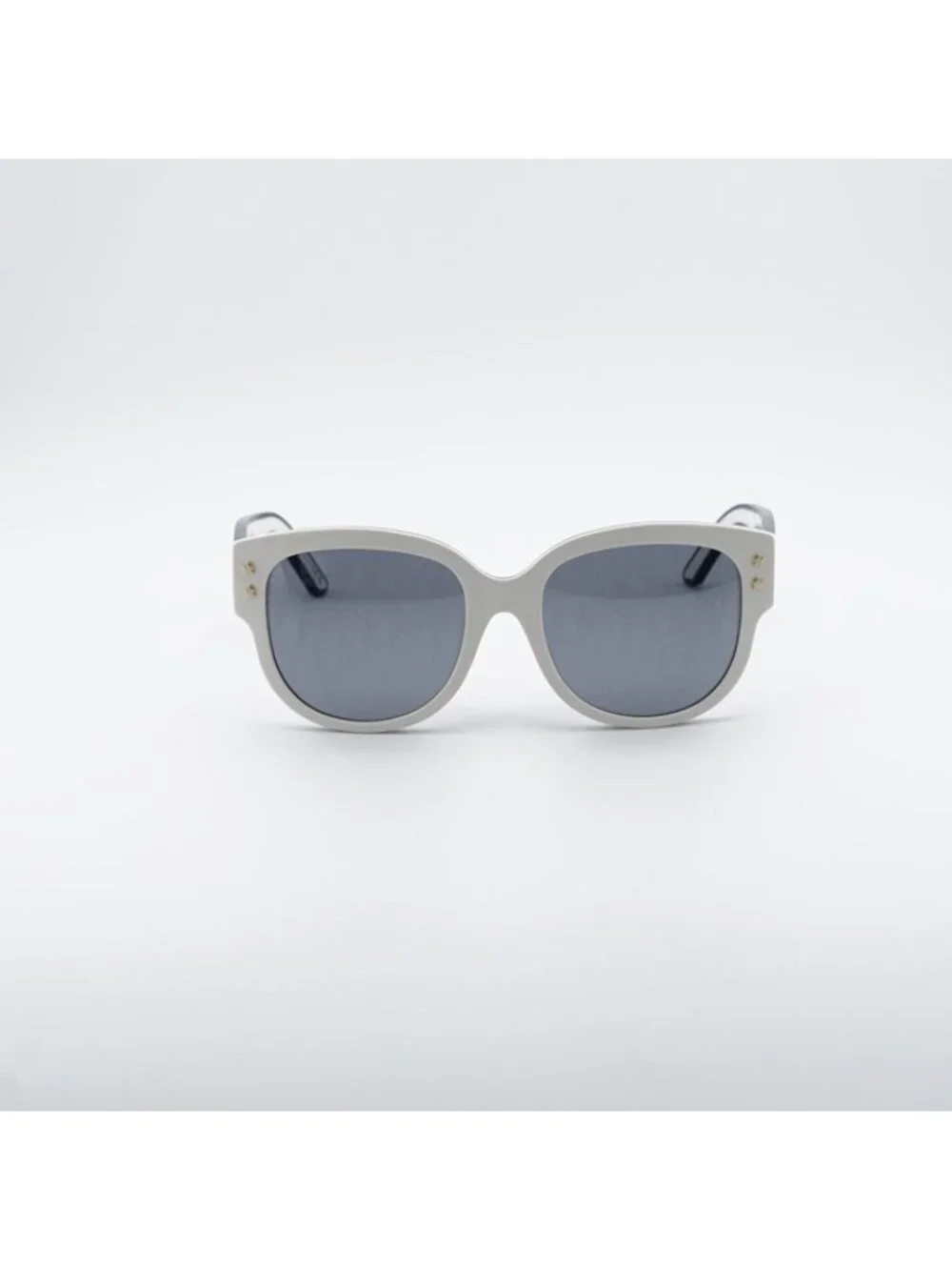 Dior DIORPACIFIC B2F 95A8 Sunglasses White/Blue Square Frame, Silver Lenses